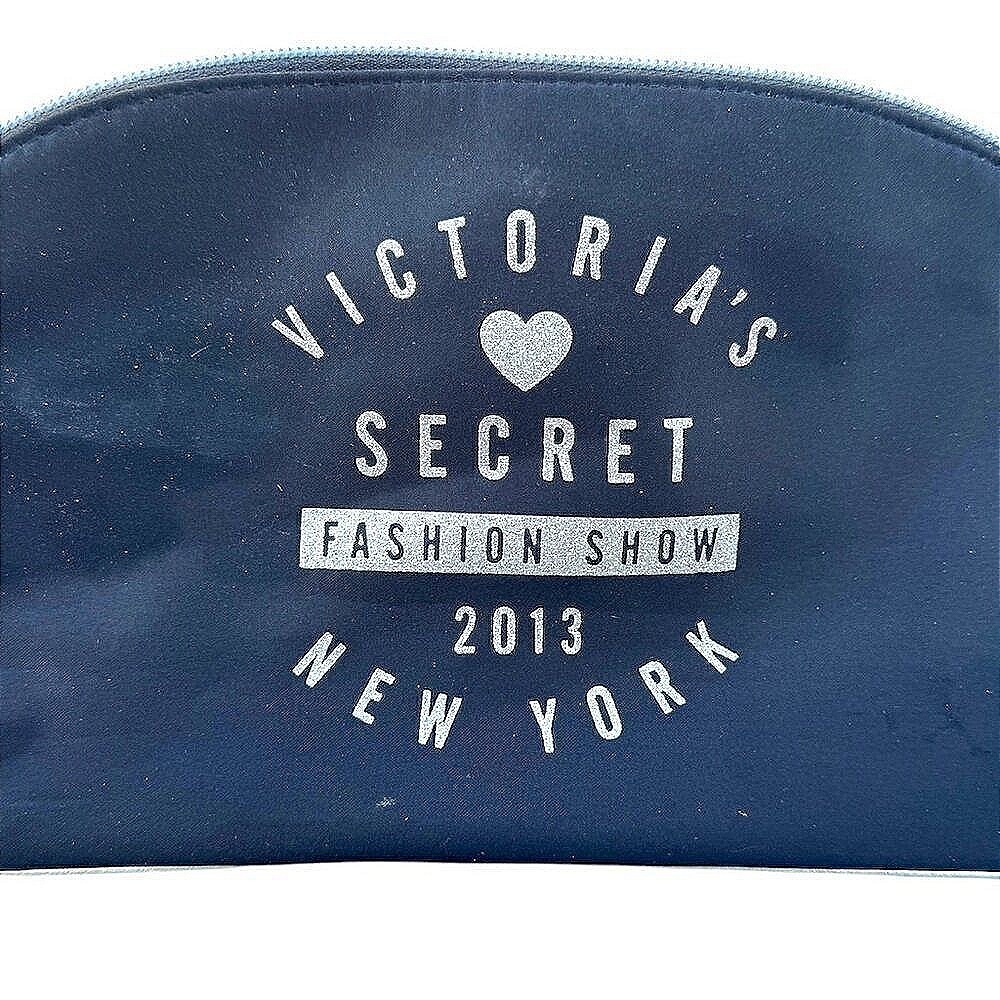 Victorias Secret Makeup Bag Women Small Black Excellent Fashion Show 2013